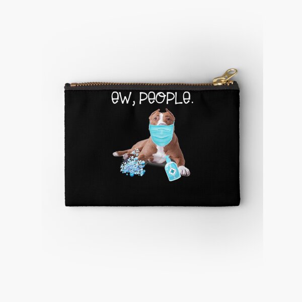 Item preview, Pitbull Ew People Dog Wearing A Face Mask designed and sold by EmilyPippin.