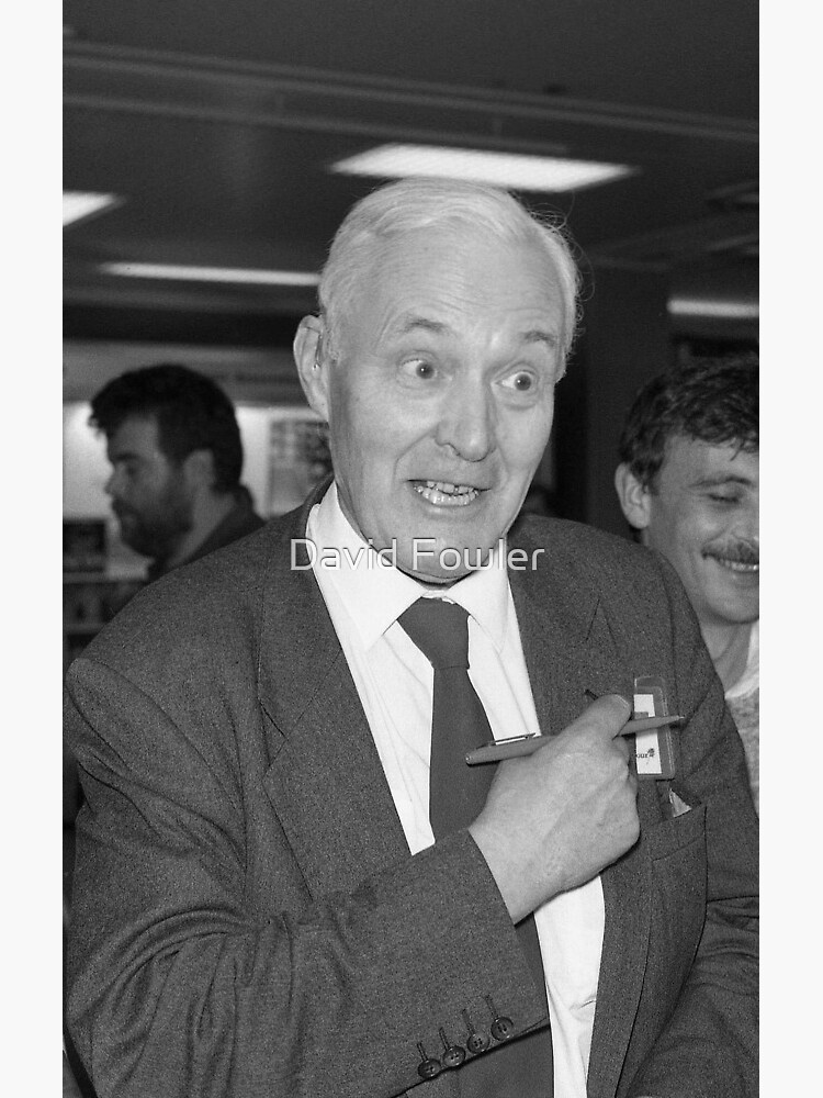 "Tony Benn, politician" Postcard for Sale by David Fowler Redbubble