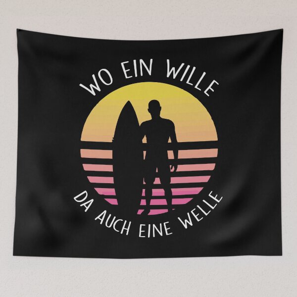 Item preview, Where A Will There Also A Wave Gift For Sufer designed and sold by PlatonisDesign.