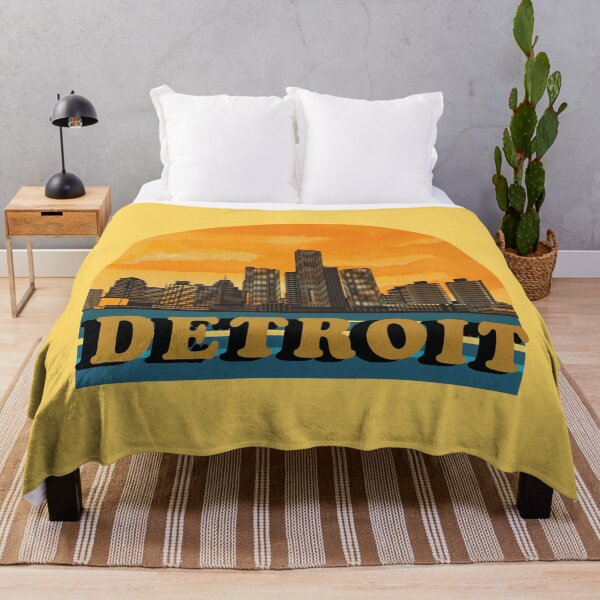 Item preview, Detroit City Skyscraper Skyline designed and sold by EvaWolf.