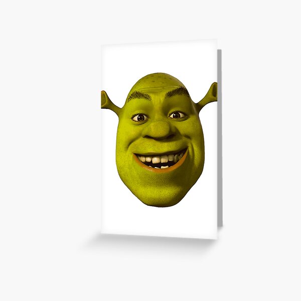 Shrek Face Meme | Greeting Card