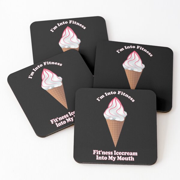 Item preview, I'm into Fitness - Fitness Ice cream Into My Mouth Design designed and sold by Paula Helit.