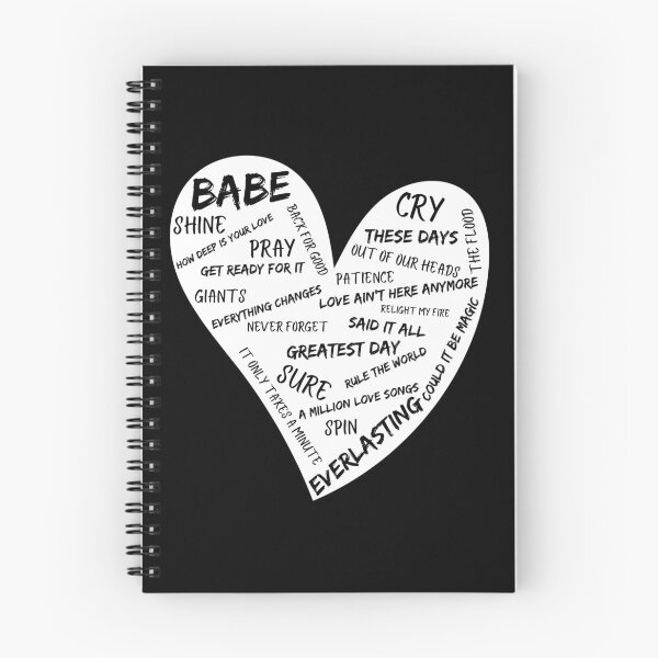 Item preview,  Take That Song Titles Black designed and sold by My Backpocket And Me (TT Paintings).