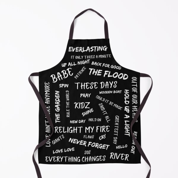 Take That Song Titles Black Apron