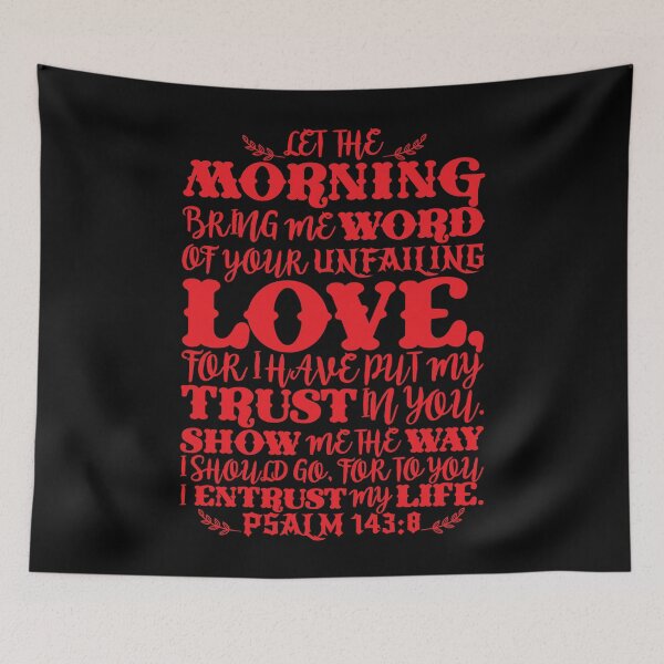 Item preview, Psalm 143:8 designed and sold by plushism.