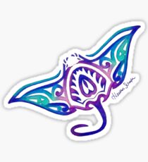 Tribal Manta Sticker