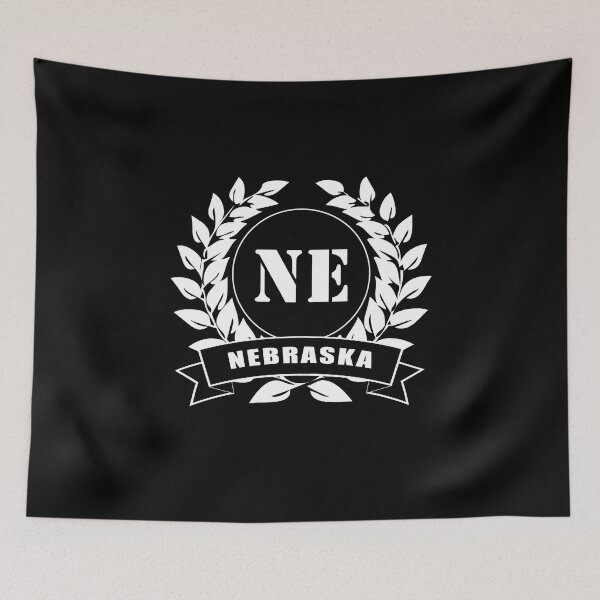 Item preview, Nebraska USA laurel wreath designed and sold by GeogDesigns.