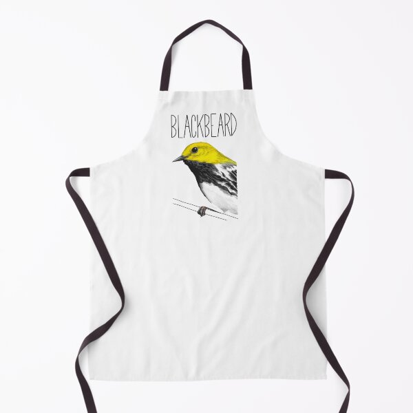Item preview, Blackbeard (Black-throated Green Warbler) designed and sold by LauraWolfArtist.