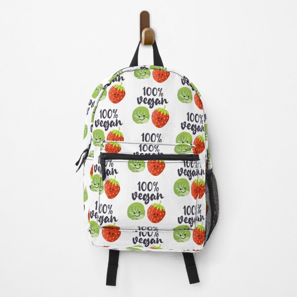 Item preview, 100% Vegan Sprout & Strawberry (White) designed and sold by VicEllisArt.
