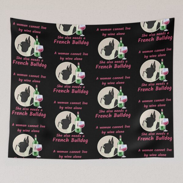 Item preview, Humorous French Bulldog and Wine designed and sold by onepony.