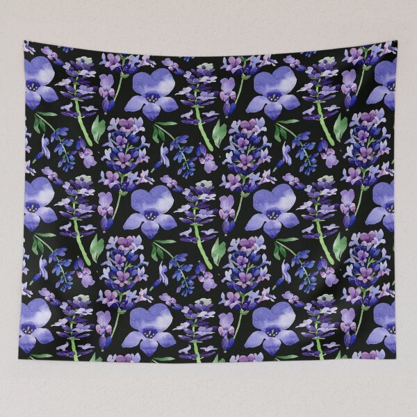 Item preview, Watercolor Lavender Flowers Pattern designed and sold by virilamissa.