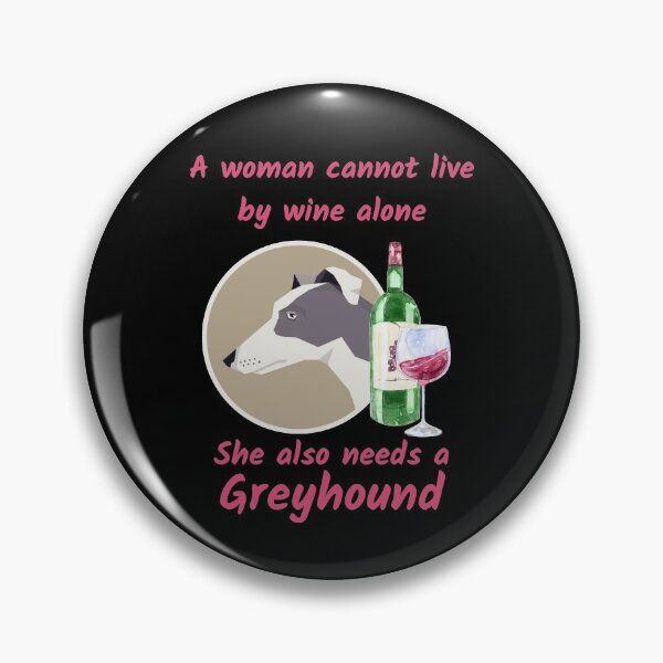 Artikelvorschau,  Humorvoller Windhund und Wein entworfen und verkauft von onepony.