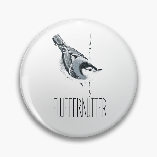 Item preview, Fluffernutter (White-breasted Nuthatch) designed and sold by LauraWolfArtist.
