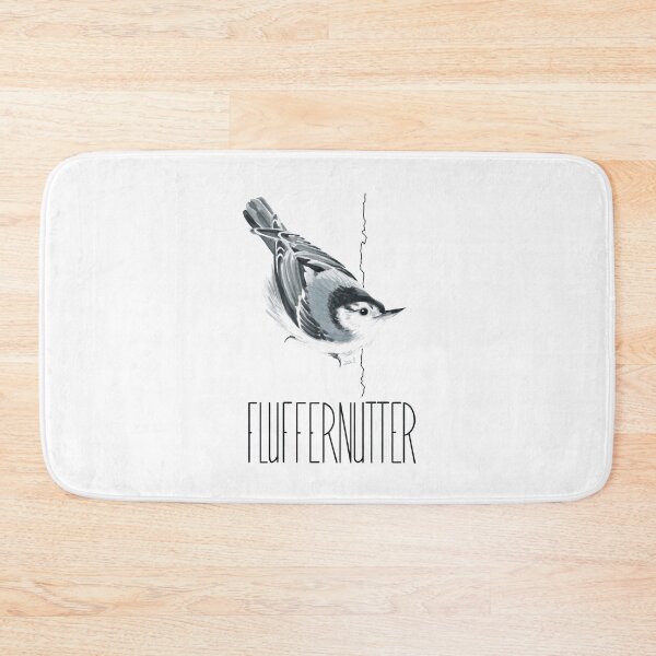 Item preview, Fluffernutter (White-breasted Nuthatch) designed and sold by LauraWolfArtist.