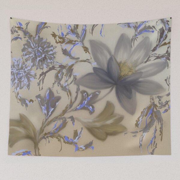 Item preview, Blue and lilac Floral bouquet designed and sold by Diane Hunter Art.