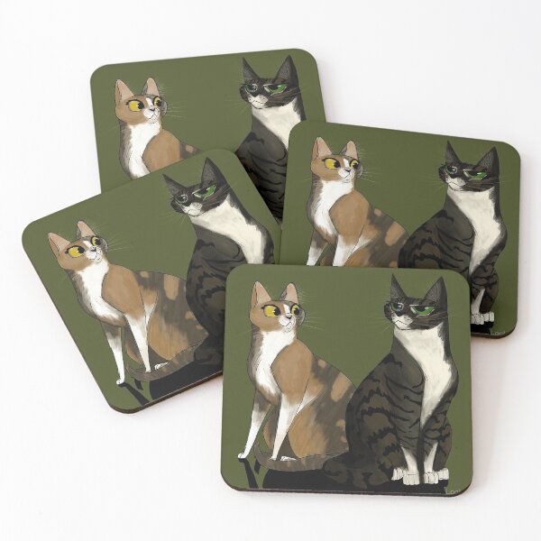 Item preview, Meong and Miong-Two Cute Cats designed and sold by calliednickolsc.