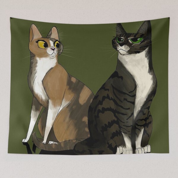 Item preview, Meong and Miong-Two Cute Cats designed and sold by calliednickolsc.