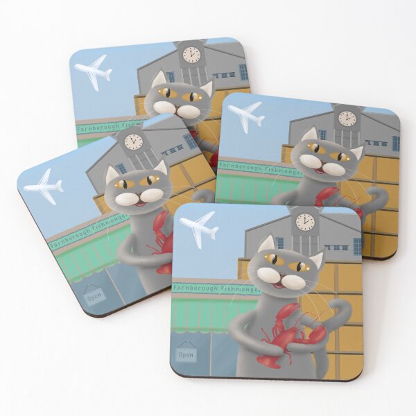Item preview, Cat and lobster designed and sold by Julia Rudens.