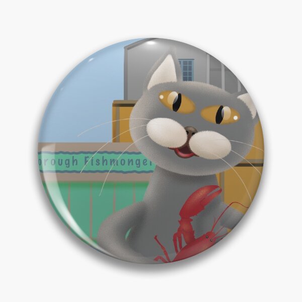 Item preview, Cat and lobster designed and sold by Julia Rudens.