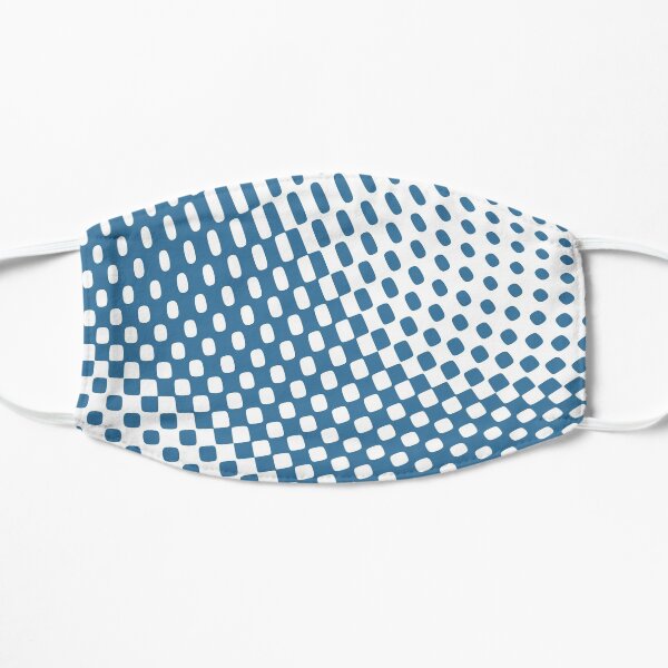 Blue Wave Flat Mask