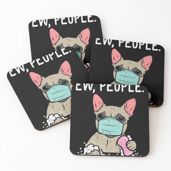 Item preview, Ew People French Bulldog Mask Frenchie Quarantine Dog designed and sold by MarcelaSoto.