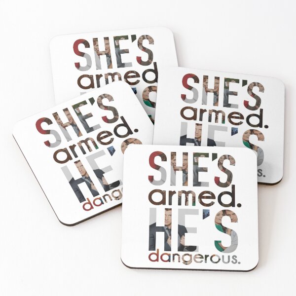 Item preview, She's armed, he's dangerous! designed and sold by sandiesque.