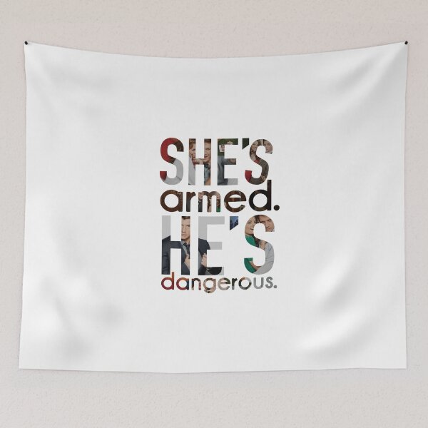 Item preview, She's armed, he's dangerous! designed and sold by sandiesque.