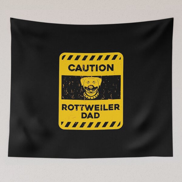 Item preview, CAUTION Rottweiler Dad designed and sold by ArqDezines.