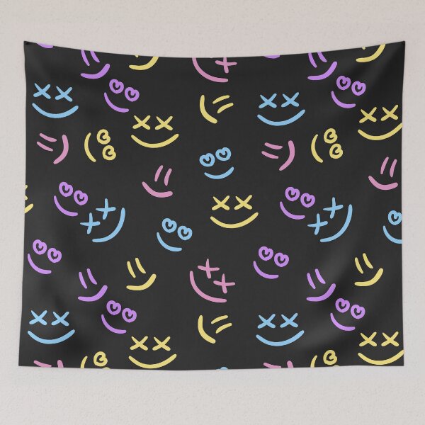 Item preview, Smiley Face Pattern Pastelle designed and sold by Donné Snijders.