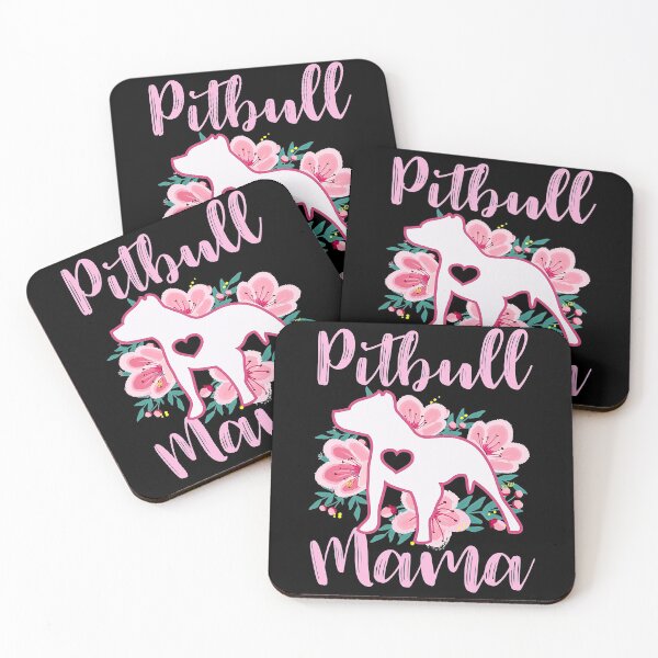 Item preview, Pitbull Mama Pink Flowers Pittie Mom Cute Mommy designed and sold by EmilyPippin.