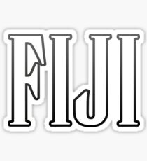 FIJI BLACK Sticker