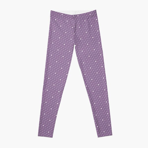 DOTS PURPLE BIKER LEGGINGS - Chic Mess