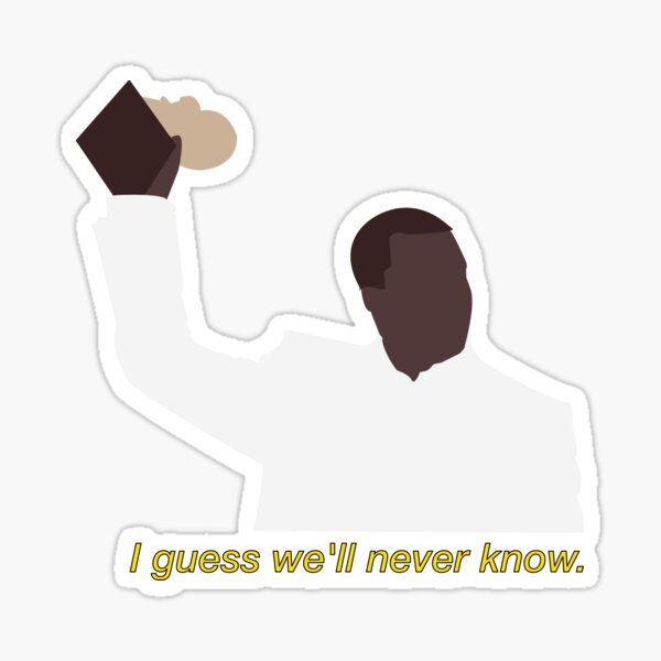 kanye I guess never Sticker seanyj | Redbubble