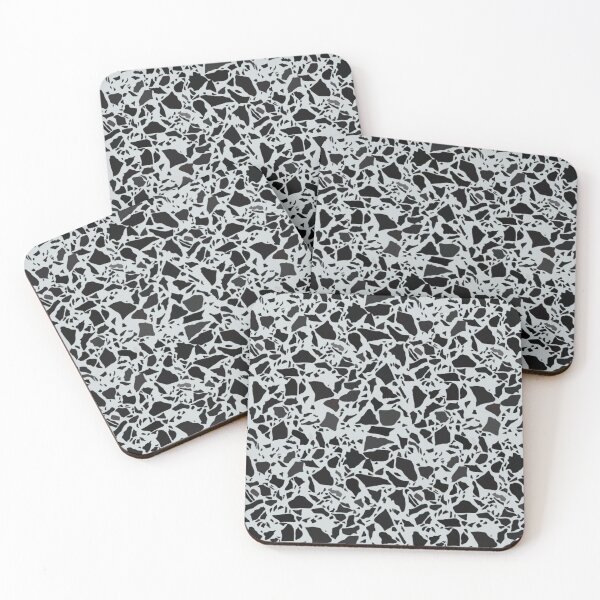 Item preview, Monochrome Grey Modern Terrazzo Pattern designed and sold by thesnowwhyte.