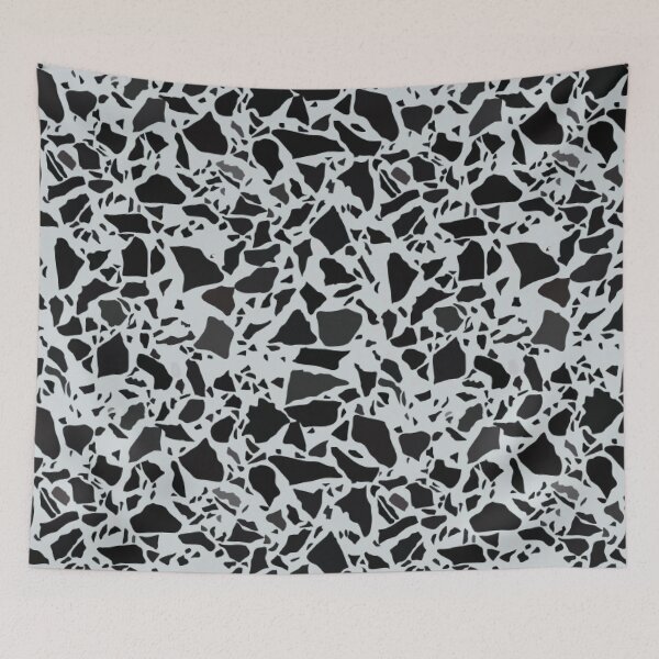 Item preview, Monochrome Grey Modern Terrazzo Pattern designed and sold by thesnowwhyte.