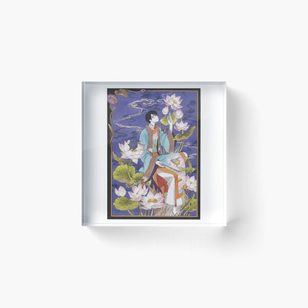 Watanuki and Mokona in color Acrylic Block