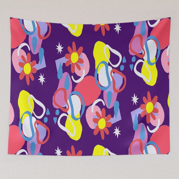 Artikelvorschau, Arte Abstracto Psychedelic Bold Multicolor, Blumenillustration Abstracto inspiriert von der Natur entworfen und verkauft von Adri Barnard.
