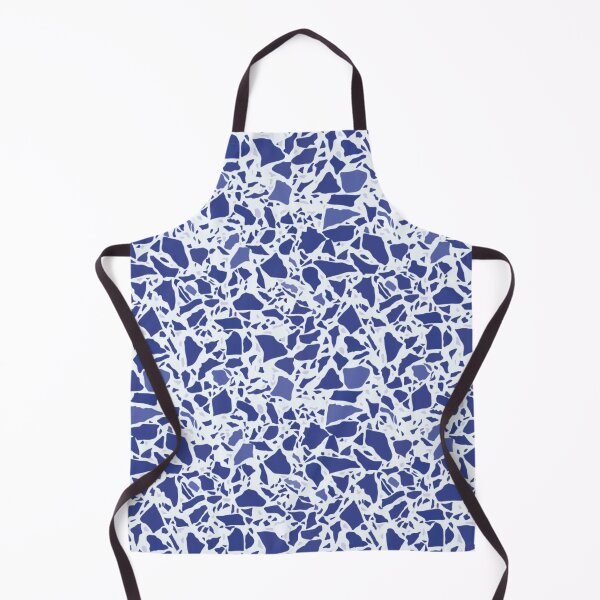 Item preview, Patrón de terrazo azul y blanco designed and sold by thesnowwhyte.
