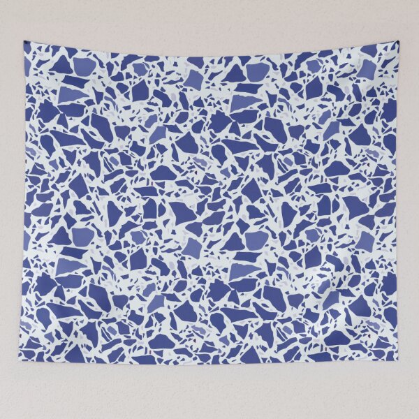 Item preview, Blue and White Terrazzo Pattern designed and sold by thesnowwhyte.