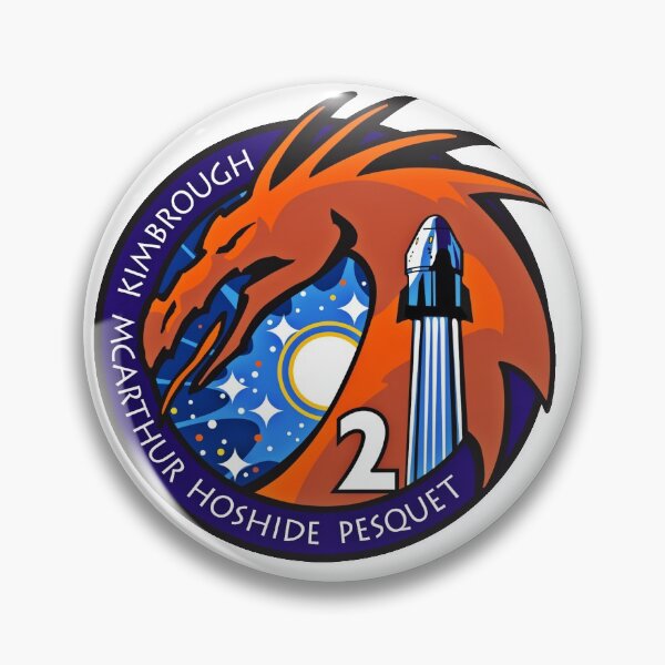 Item preview, Crew Dragon 2 Mission Patch designed and sold by Nikki SpaceStuffPlus.