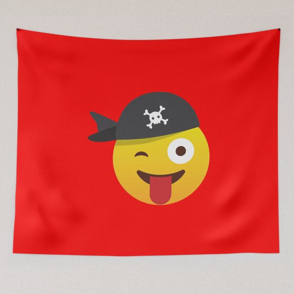 Item preview, Cartoon Pirate Emoticon designed and sold by bubble-bulb.