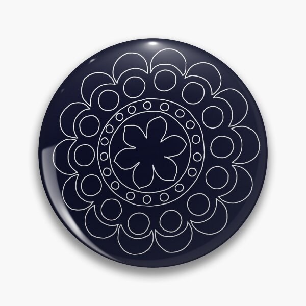 Item preview, Large Crescent Moon Flower White designed and sold by Pentanglement.