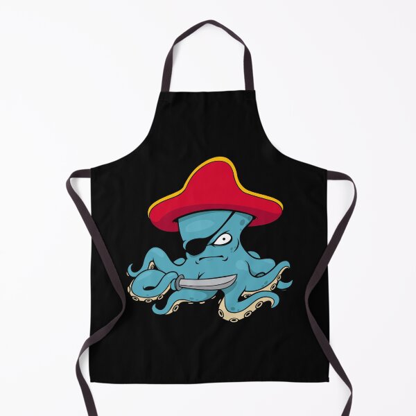 Item preview, Cartoon Pirate Octopus designed and sold by bubble-bulb.