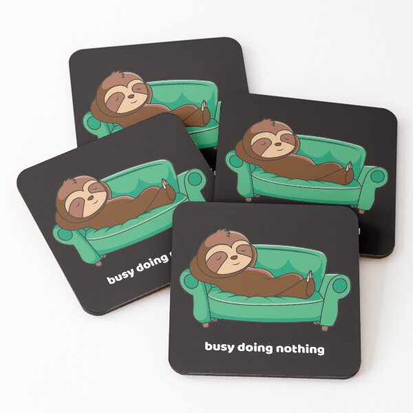 Item preview, Busy Doing Nothing Lazy Sloth designed and sold by davestees506.