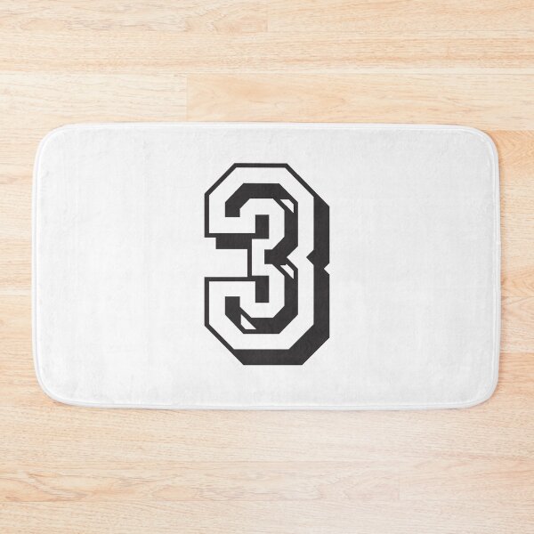 Item preview, 3 number college font designed and sold by GeogDesigns.