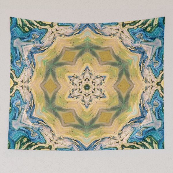 Item preview, Gren Blue Optical Illusion kaleidoscope designed and sold by crgart.