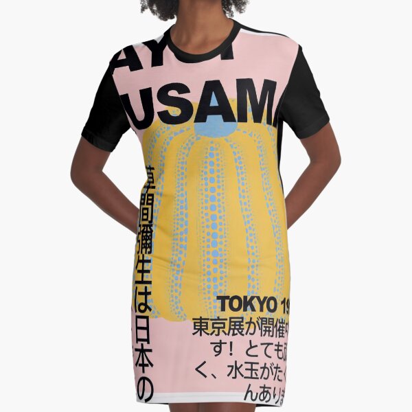 Yayoi Kusama Poster Graphic T-Shirt Dress
