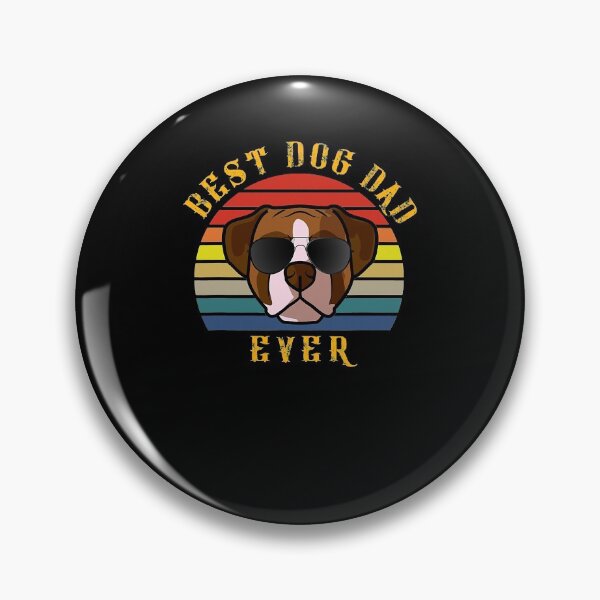 Item preview, Retro Best Dog Dad Ever Boxer Funny Dog Father designed and sold by ManishDayal.