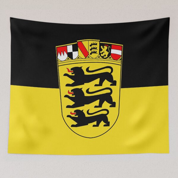 Aperçu de l'œuvre Drapeau drapeau Bade-Wurtemberg créée et vendue par GeogDesigns.