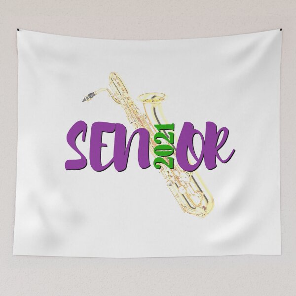 Item preview, Senior 2021 - Baritone Saxophone designed and sold by BandMomDesigns.